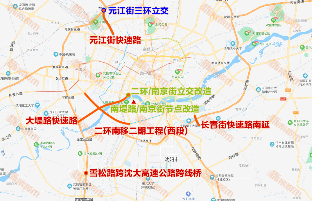 2021年沈阳快速路网助力热点板块