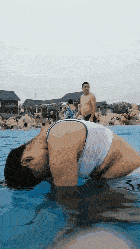 搞笑gif动图:艺术家在流浪,大师在泼墨