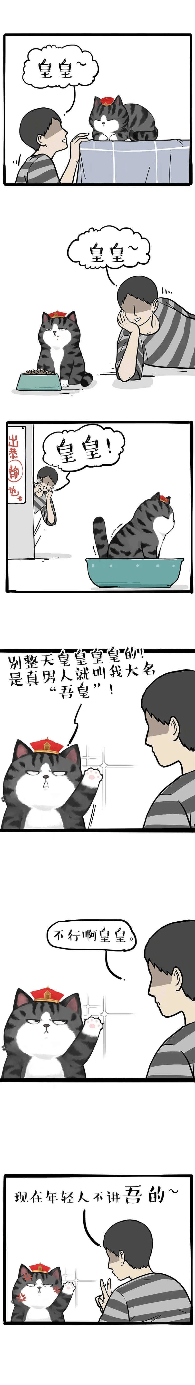 以后大家不要喊吾皇了,喊皇皇,因为(漫画)