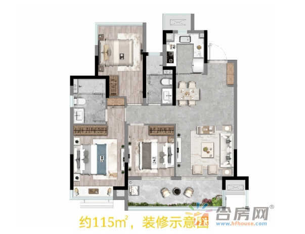 最大142㎡!合肥高新区龙湖cbd小高层户型图出炉!