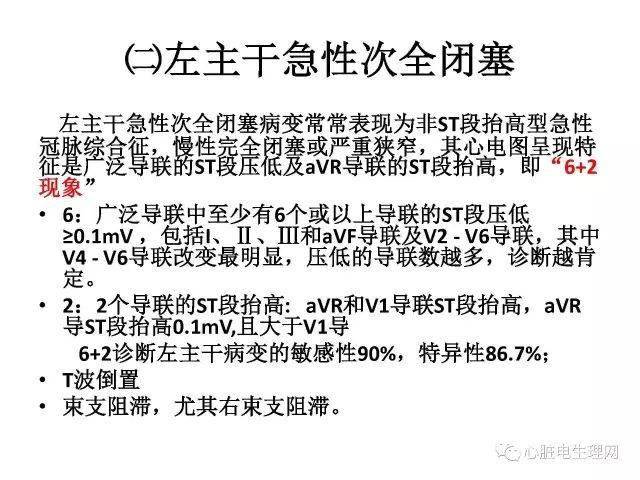 左主干病变心电图
