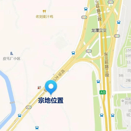 宗地位于龙潭寺板块,主城区东三环内,靠近成华大道,龙潭立交桥.