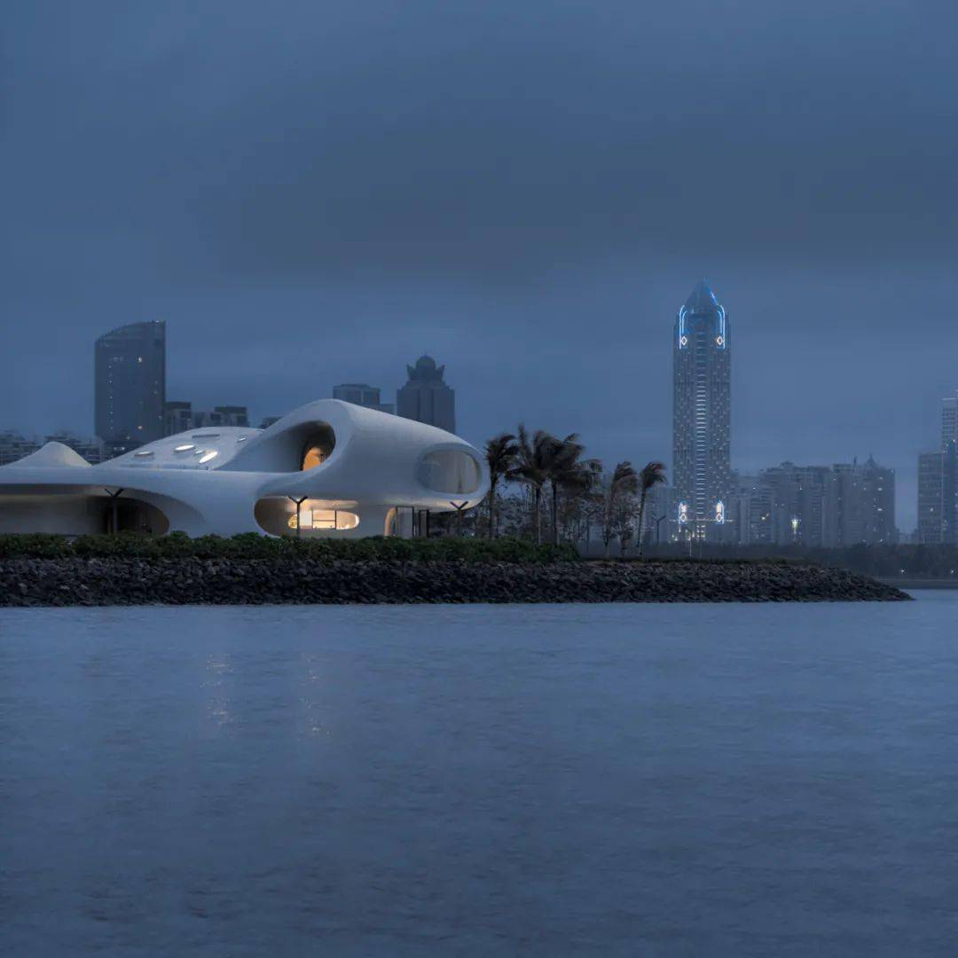 马岩松新作「海口云洞图书馆」正式开幕,一体成型的混凝土建筑也能
