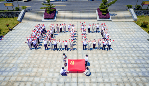 摆100,唱红歌,献礼建党100周年