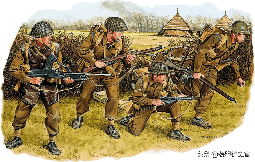 二战英军步兵装备有多重平均60斤机枪手负重近70斤