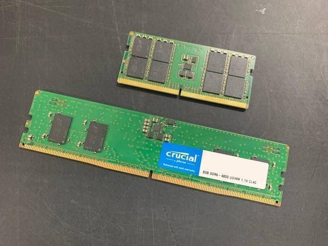 美光英睿达ddr5内存条实拍图曝光