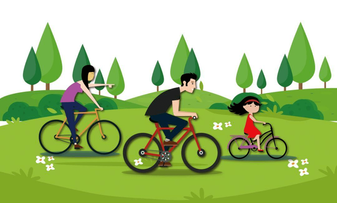 选择步行,骑自行车或共享单车等绿色出行方式