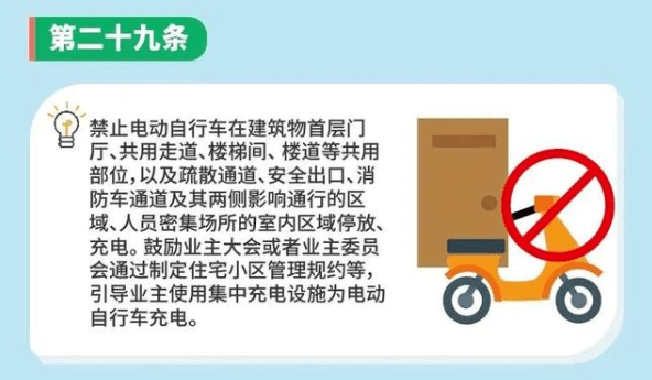 禁止电动自行车在楼道充电,违者最高罚5万元!