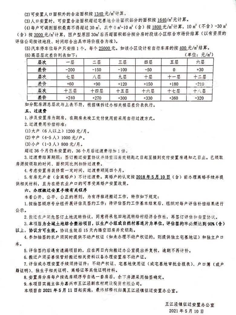 嘉兴这几个村的搬迁通知刚刚官宣啦!_王江泾