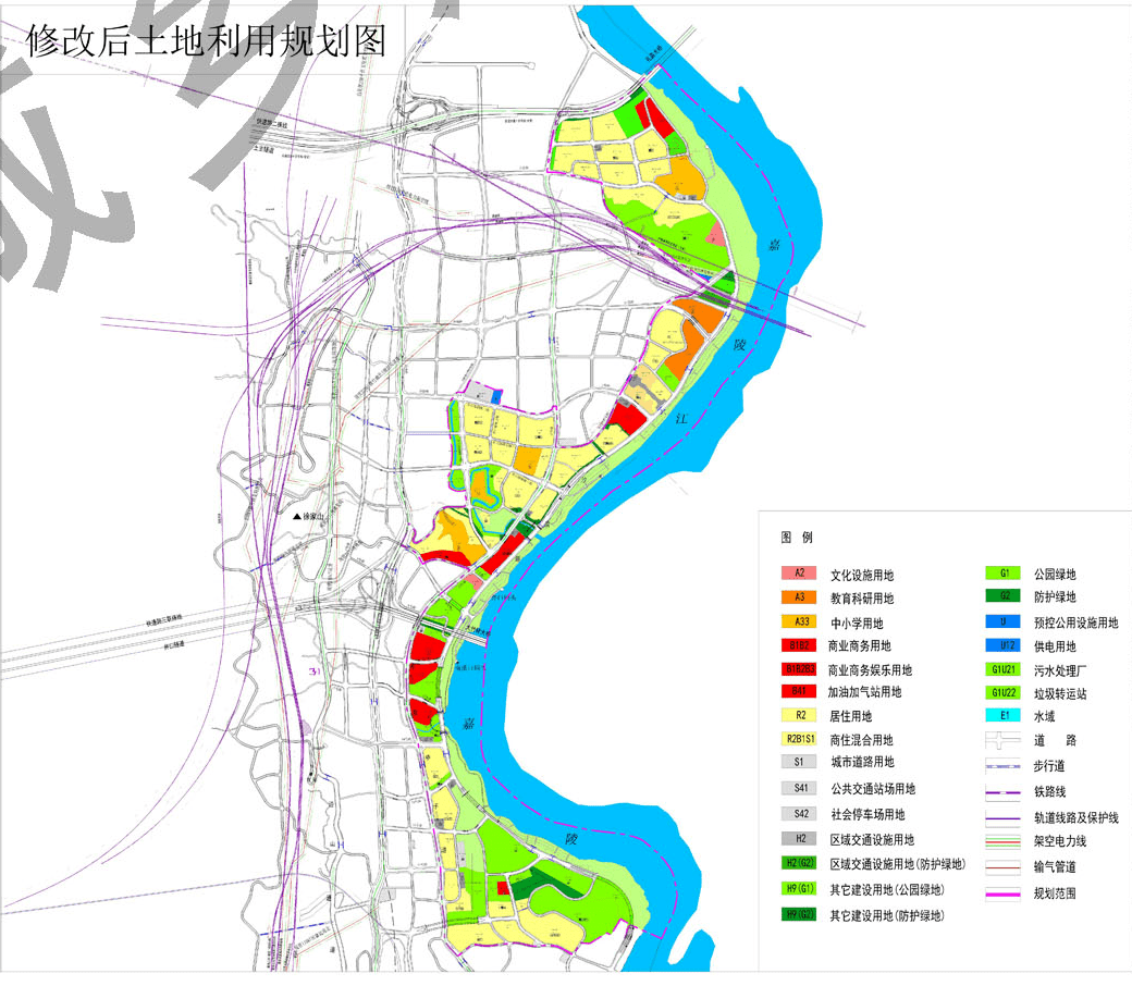 双碑,两路,蔡家地块调规 涉及用地性质,规模,限高等