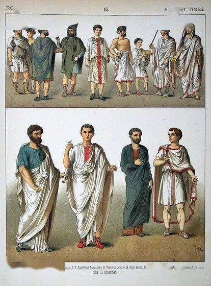 ▍古罗马上层男性围裹式服装