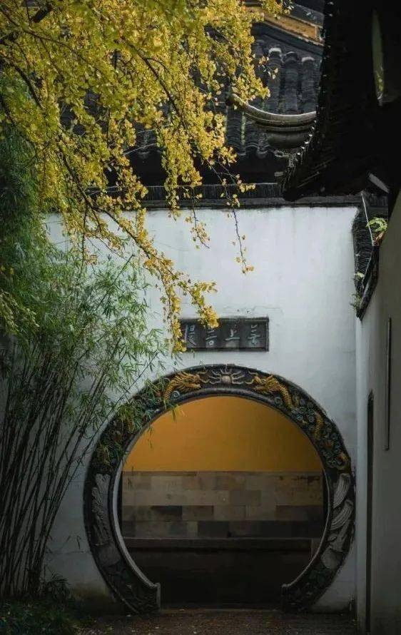 苏州园林的门和窗,讲究处处邻虚,方方侧景,门的造型简约,或方或圆