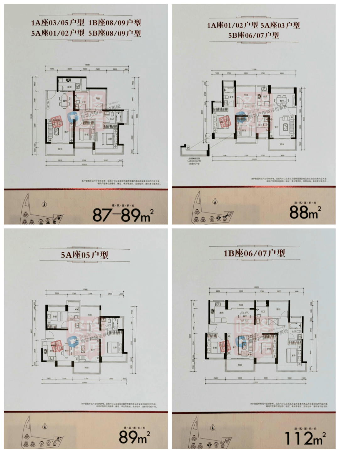 深圳22个新盘网红盘户型图大全打新看这里