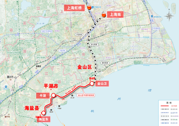 近日,上海金山至平湖市域铁路工程前期造价咨询,标志着沪平铁路又向前