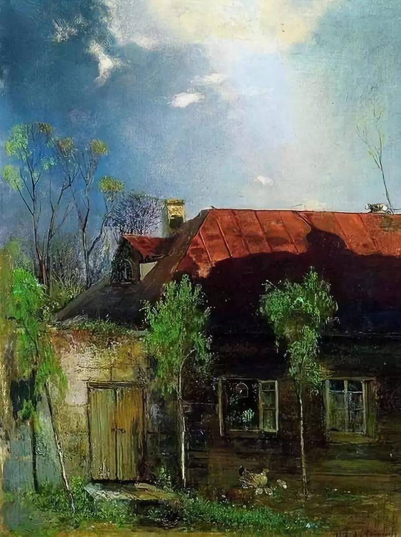 俄罗斯风景画派奠基者:萨符拉索夫的油画