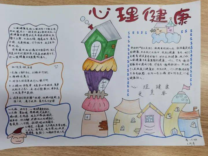 济南中学心理健康月宣传犀利活动之原创手抄报比赛