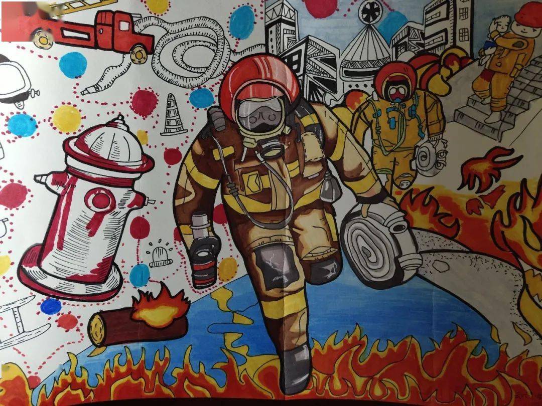 童心绘消防安全伴成长云龙区消防大队迎六一举办儿童消防绘画作文竞赛