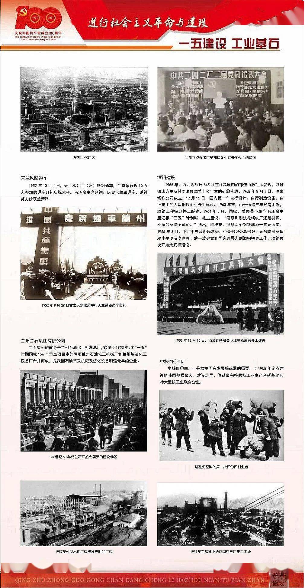 党成立一百周年甘肃党史图片展(第二篇章)| 探索与建设社会主义(2)