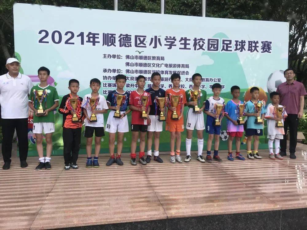 喜报祝贺鉴海小学足球队在2021年顺德区小学生校园足球联赛喜获佳绩