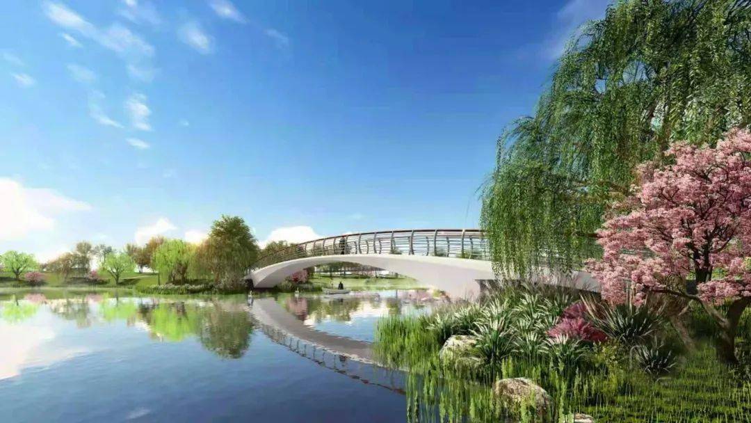 大自然湿地公园项目于去年5月开工建设 截至目前已完成施工总量的90%