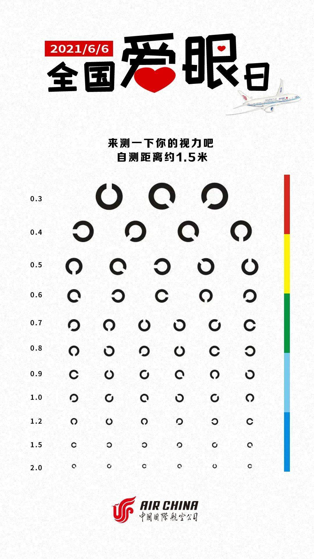 全国爱眼日丨我们准备了一张视力表,来测测你的眼力吧