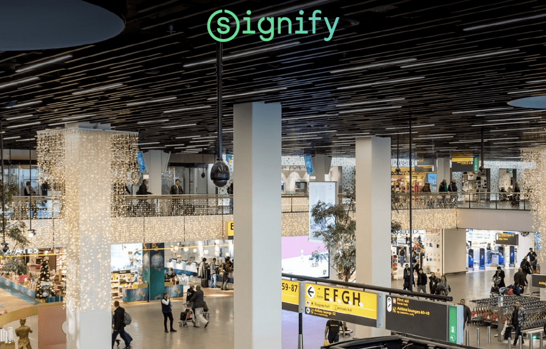 plug and play大企业合作伙伴昕诺飞(signify)为荷兰史基浦机场