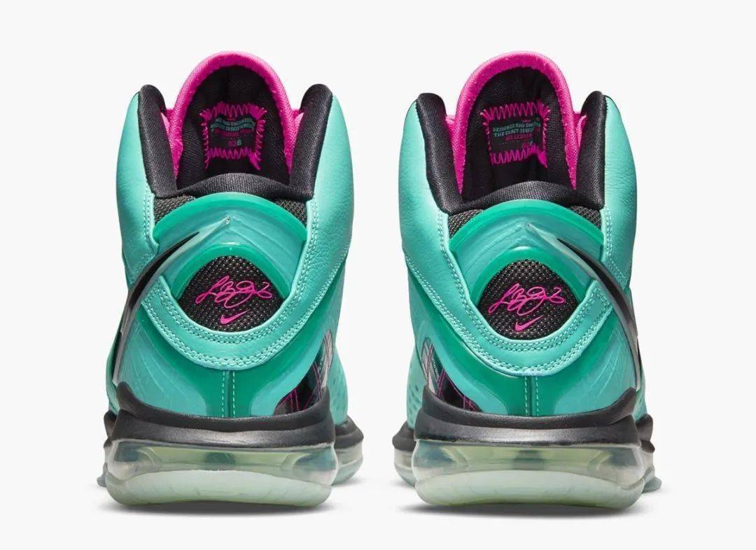 ▽ 詹姆斯近日上脚的 lebron 8 "south beach" 南海岸配色