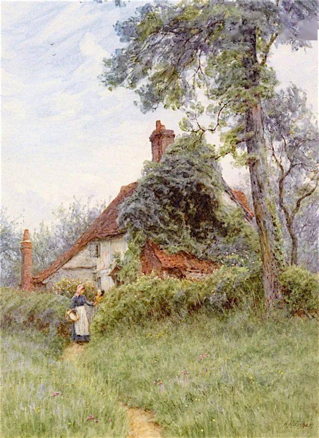 英国水彩女画家 helen allingham 水彩美术作品欣赏(上)