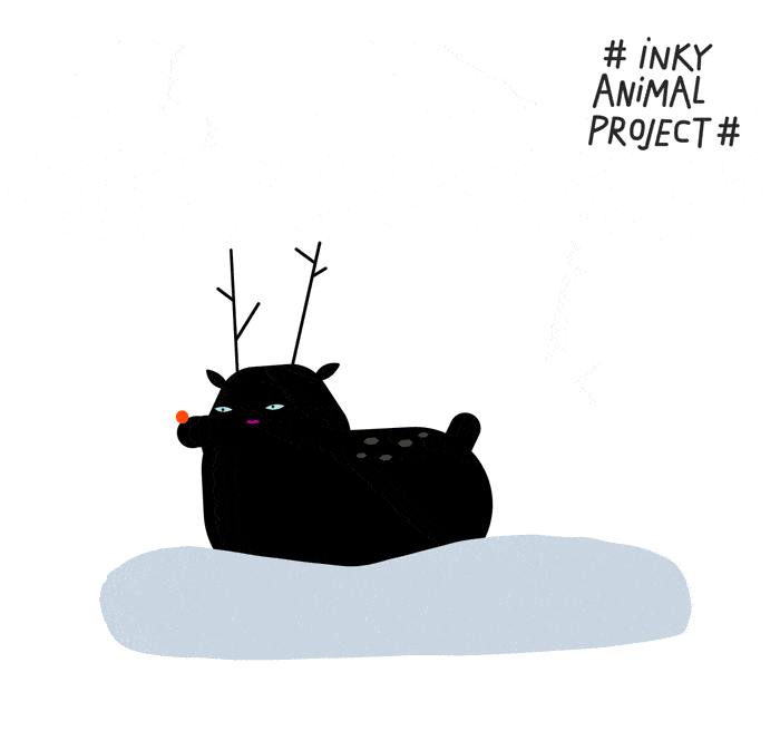 inky animal project inky animal & gif daily practice.