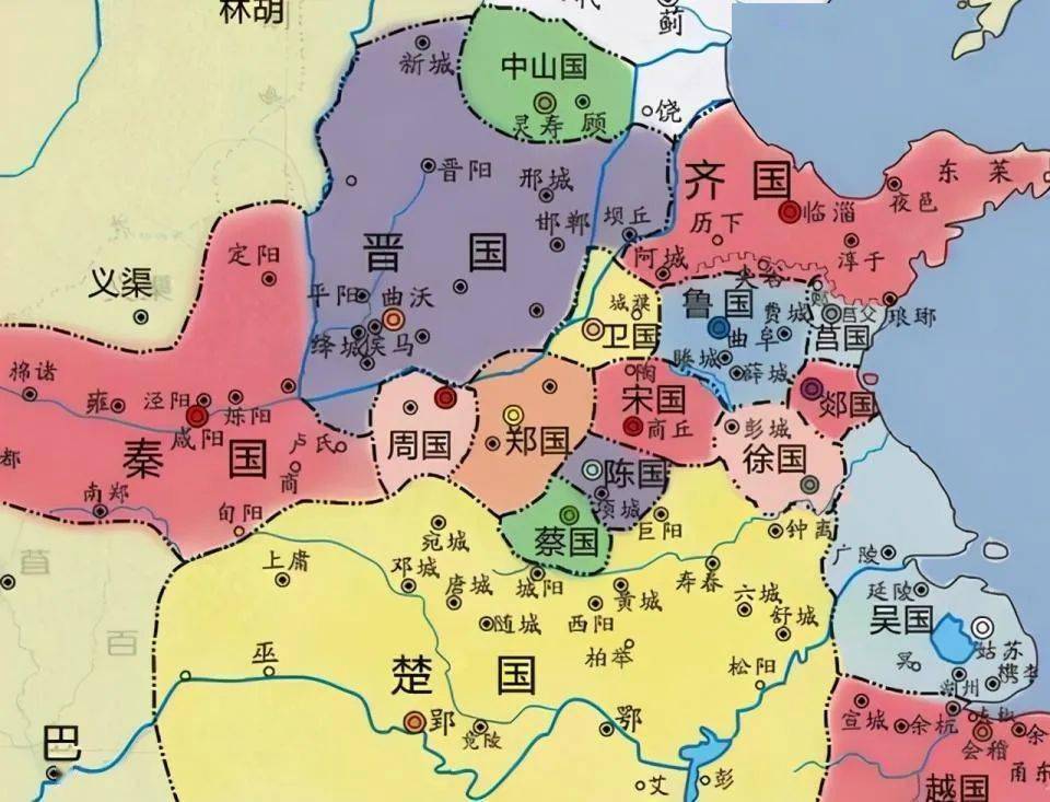 春秋时期地图