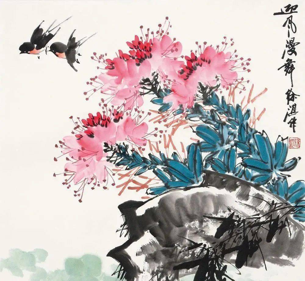 徐湛曾在中央电视台《夕阳红》栏目讲授写意花鸟画180多讲,近些年又