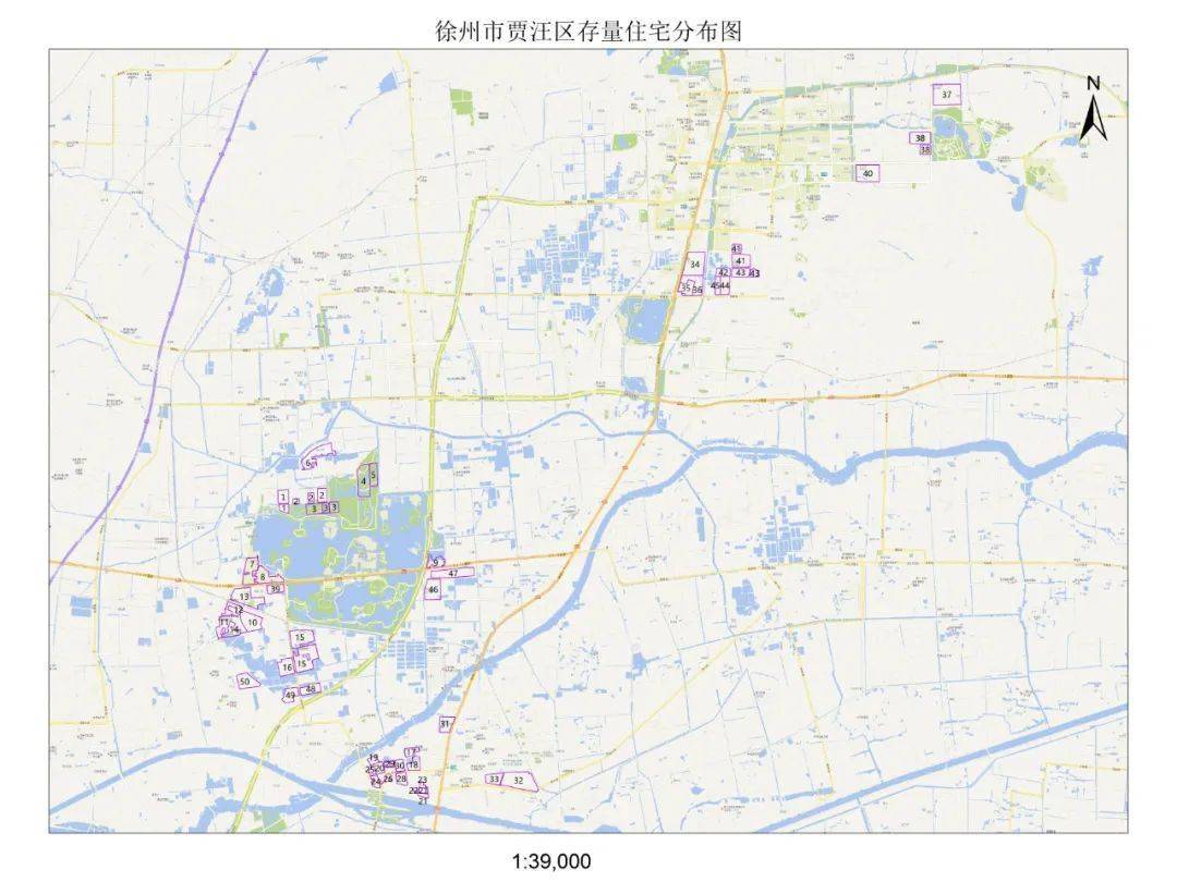 2021年二季度徐州市区存量住宅用地清单及存量住宅用地分布图公示