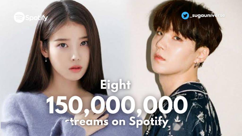 iu×suga合作曲《eight》spotify突破1亿5000万流媒体