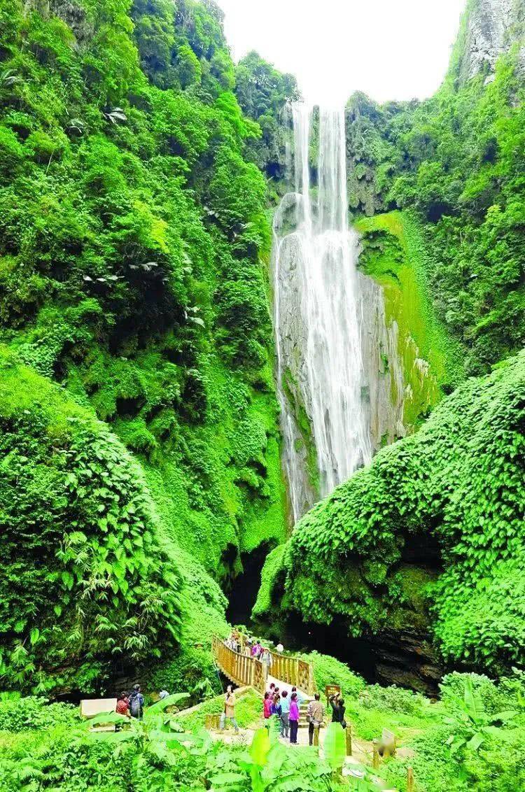 靖西古龙山大峡谷,鹅泉,大新德天瀑布,安平仙河汽车三天游