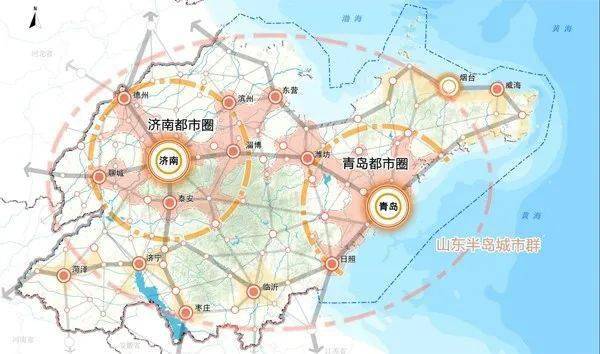 山东省都市圈布局规划图