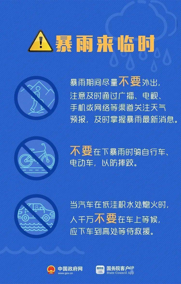 温馨提示汛期将至这几个不要要记牢