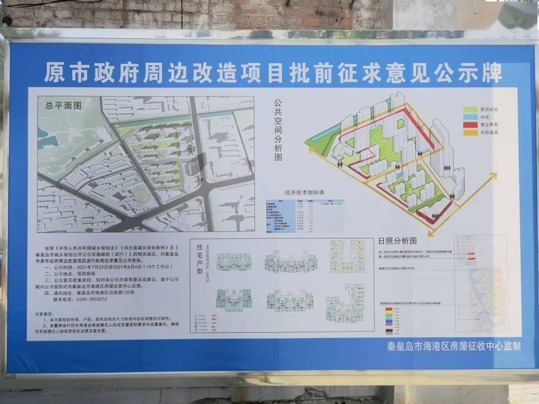 时隔三年秦皇岛老市政府改造项目公示将这样改造