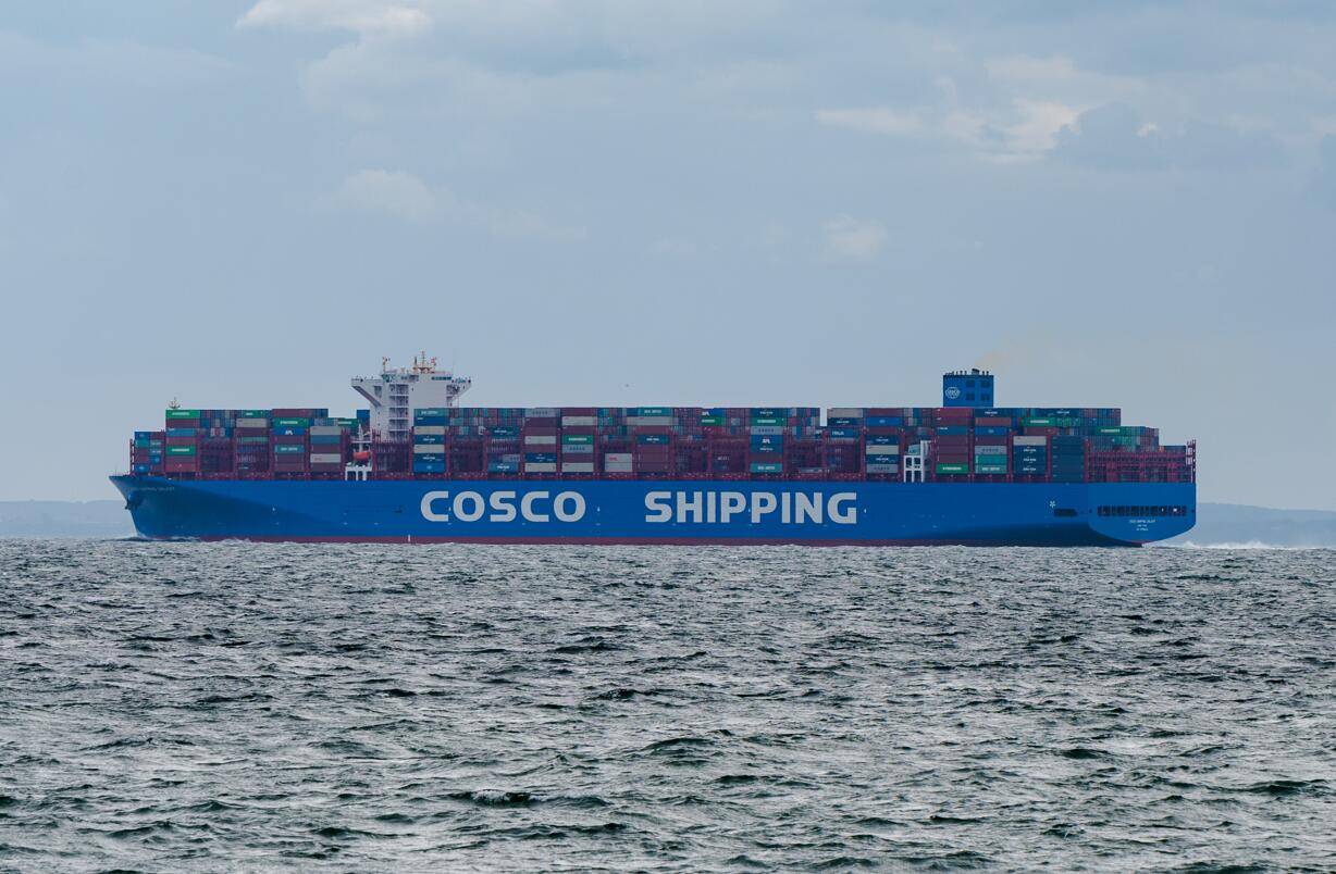中国远洋运输集团(cosco)公布的旗下货轮照片