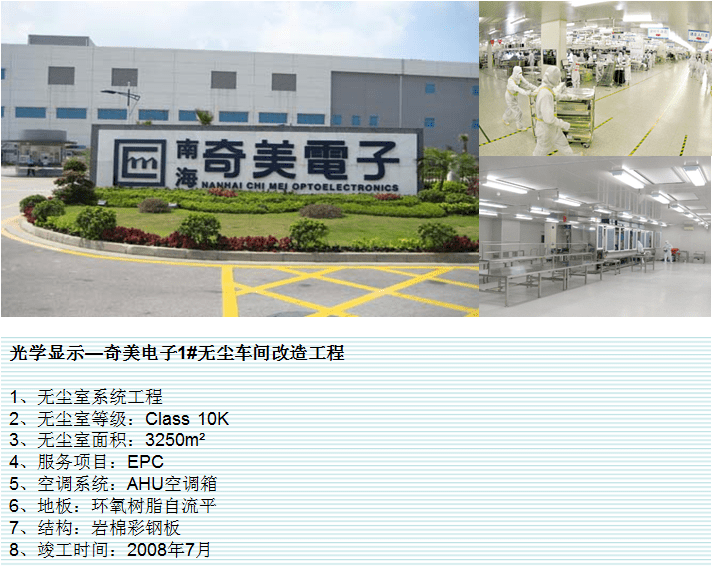 电子|合景净化工程公司:电子厂无尘车间方案 电子光学净化车间标准