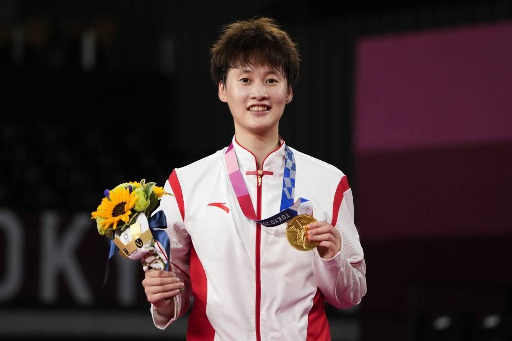 在2012年伦敦奥运会之后,中国羽毛球队女子单打9年来的首个世界冠军