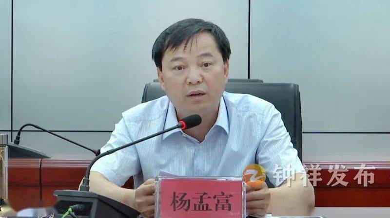 市委副书记杨孟富,副市长白海峰在钟祥分会场参加会议.