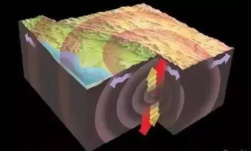 地震波传播示意图