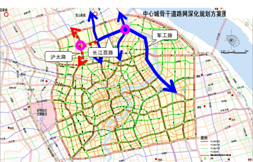 长江西路快速路(东段)拟建工程