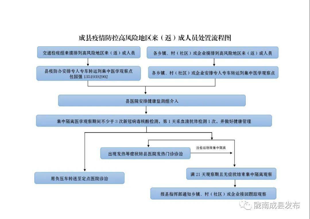 图解成县疫情防控重点工作流程图