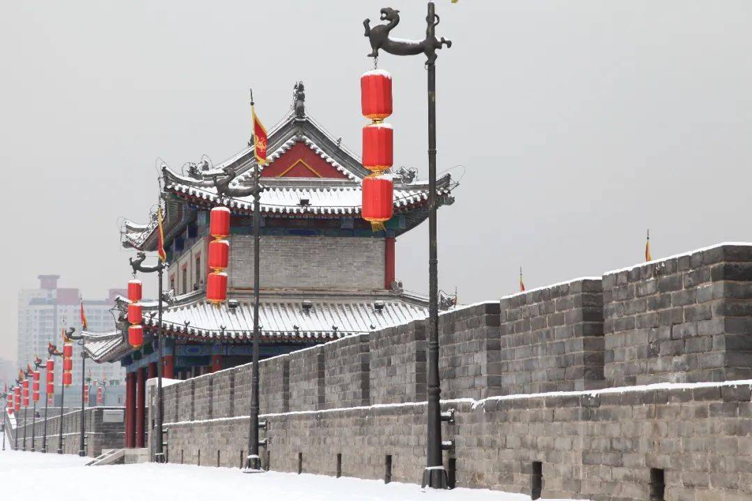 图丨《西安城墙雪景》