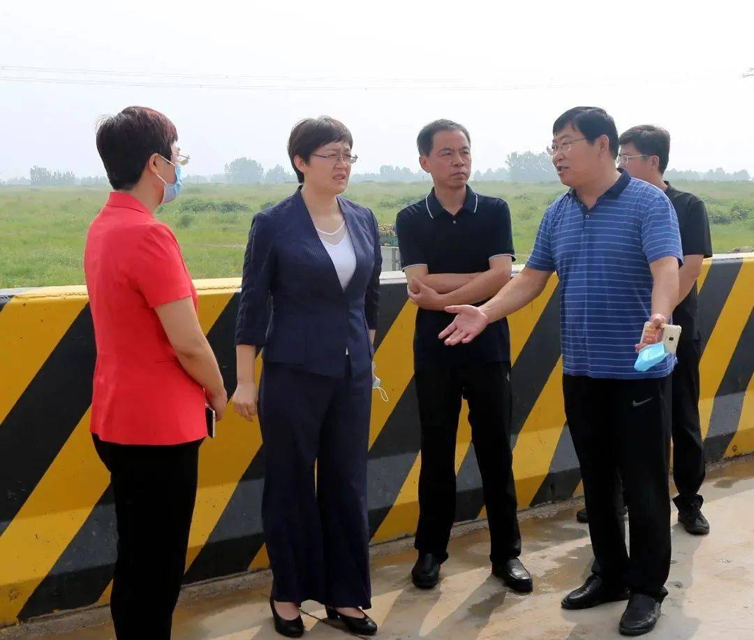 滨州市委常委,宣传部部长,孝妇河市级河长王晓娟来焦桥镇开展巡河工作