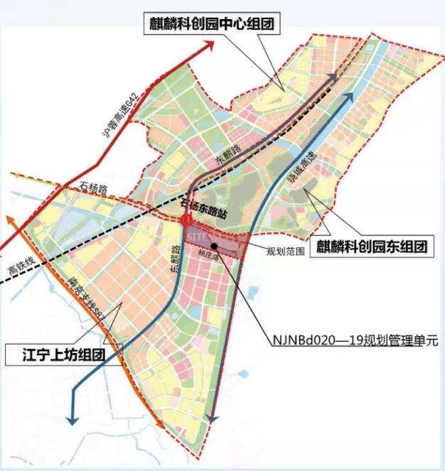 项目区位及设计范围:地块位于江宁上坊组团和麒麟科创园交汇处,北至石