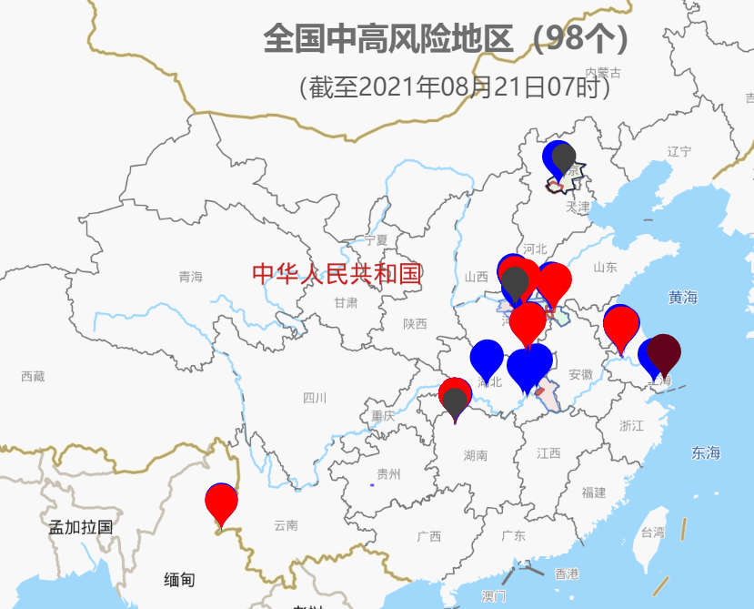 东城区莲城大道1号恒达·名门尚居4号楼 全国疫情中高风险地区地图