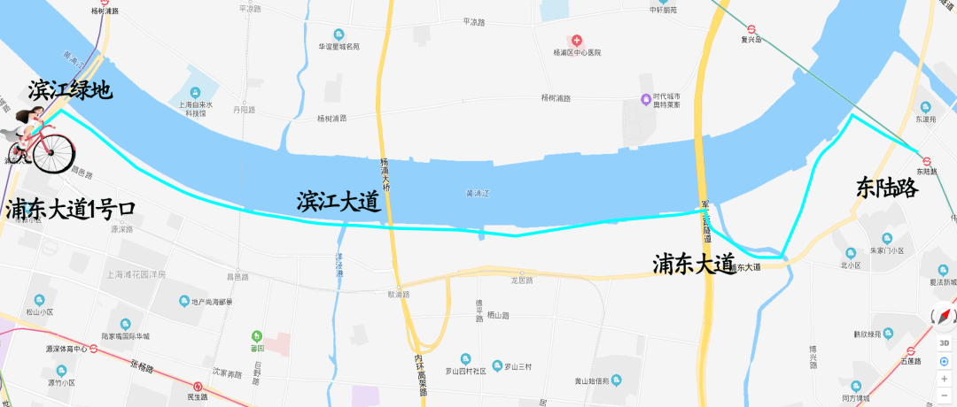 9月11日杨浦滨江绿道骑行,8公里骑行探寻老上海风情