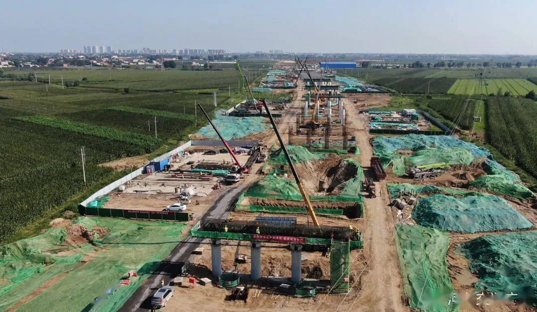 津石高速石家庄段无极,深泽收费站和互通完成主体工程!